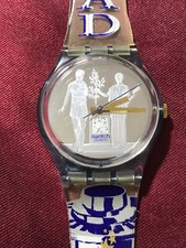 Orologio da polso SWATCH Gent KOTINOS (GZ147)-NUOVO/NOS-Speciale Olimpico GRECIA