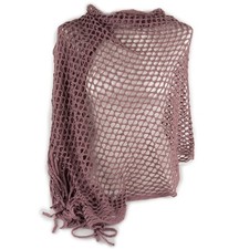 Sciarpa rosa traforata da