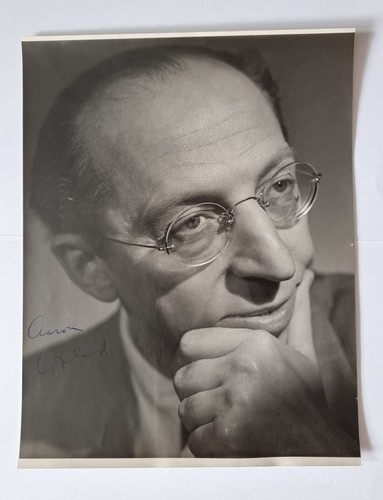 Aaron copland hand - copland, signed
