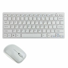 KIT TASTIERA E MOUSE MINI WIFI WIRELESS PER PC 2.4GHz KEYBOARD USB SENZA FILI