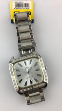Orologio Q&Q Donna Acciaio Quarzo Forma Quadrata 38mm Japan Manca Un'Unghia