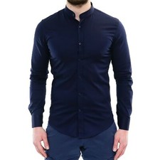 Camicia uomo collo coreana - camicia,