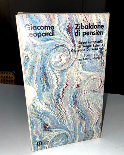 Libro leopardi zibaldone - g.leopardi,