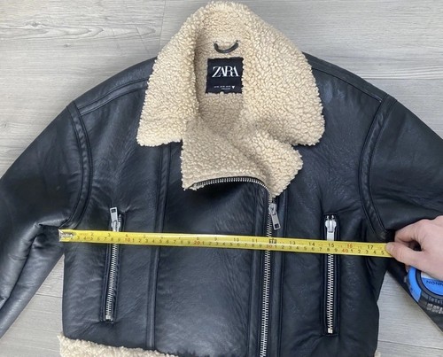 Giacca pelle nera zara - pelle,