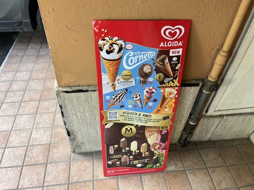 Insegna algida pubblicitaria - algida,