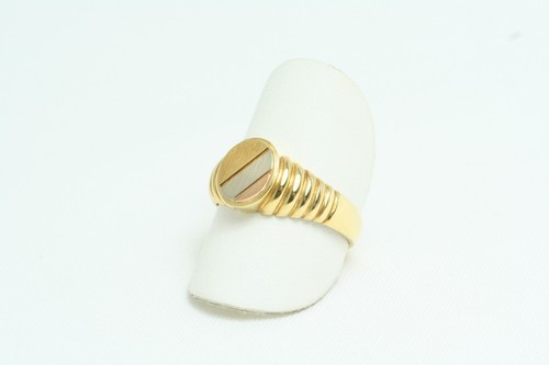 Anello uomo oro giallo - da, in