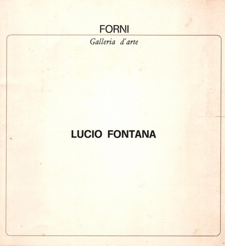 Libri arte lucio fontana - d'arte-lucio,