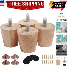 Set 4 Gambe per Mobili Rotonde