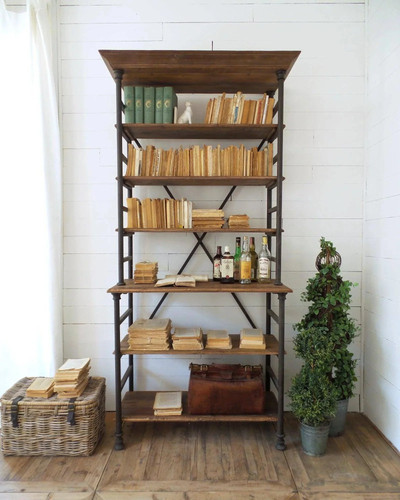Libreria industriale legno - in,
