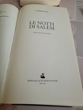 Stephen King LE NOTTI DI SALEM - Edizione illustrata SPERLING 2007