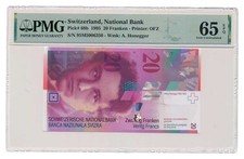 Banconota SVIZZERA 20 franchi