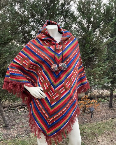Poncho lana alpaca - in,