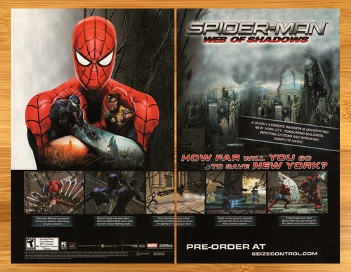 2008 spider man web - web, shadows