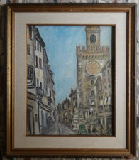 Veduta della Pallata di Brescia anni 70 quadro