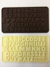 set 2 stampi silicone numeri e