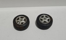 Ricambi 2 Ruote Posteriori Modellino BURAGO 1/24 Ferrari 348 TB 1989 Scala 1:24