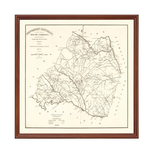 Vecchia mappa della - contea, di