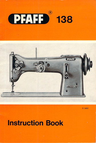 Pfaff 138 manuale istruzioni - 138,