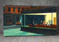Edward Hopper Nighthawks TELA QUADRO STAMPA ARTISTICA 1334