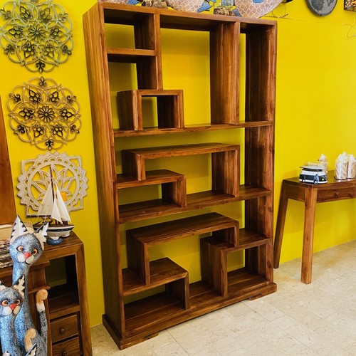 Libreria etnica legno - libreria,