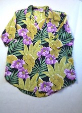 Vintage tropical shirt black - tropical,