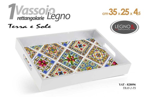 Vassoio portata legno - da, in
