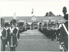 1962 ROMA Caserma Vittorio Emanuele II - Carabinieri schierati *Foto 24x18 cm