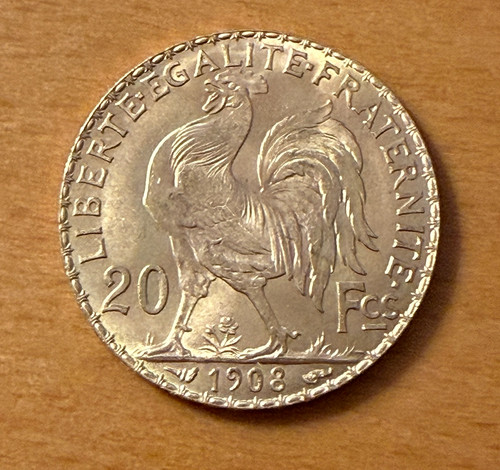 Francia 1908 oro franchi - 1908,