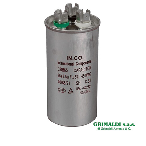 Condensatore 5µf 3 - 35+1,5µf,