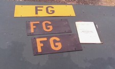 NUMERO 2 TARGHE AUTO D'EPOCA PIU' LIBRETTO FIAT 1100 D'EPCOA