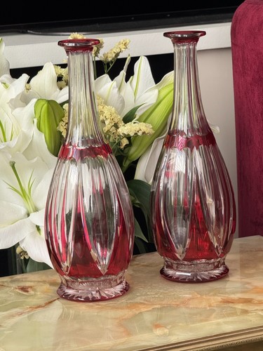 Lot carafes cristal saint - lot,
