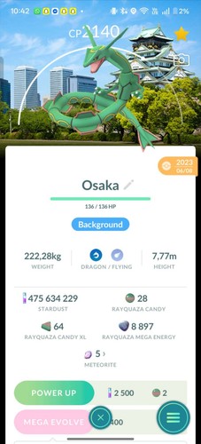 Pokémon sfondo rayquaza - pokémon, go