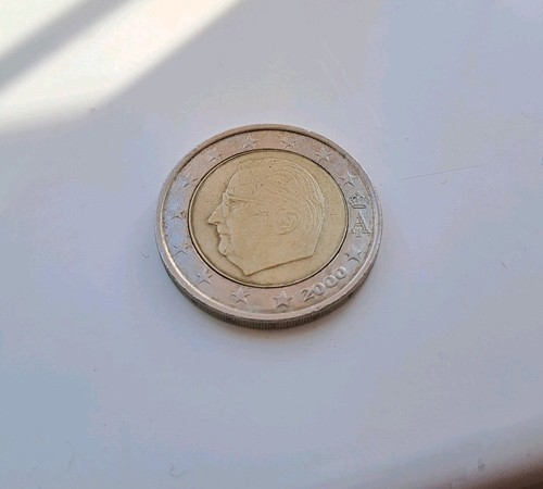 Moneta euro belgio 2000 - belgio, re