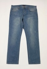 Zara jeans uomo usato W40 EUR50 tg 54 gamba dritta denim blu boyfriend T7759