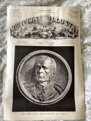 French newspaper antique 1885 - french,