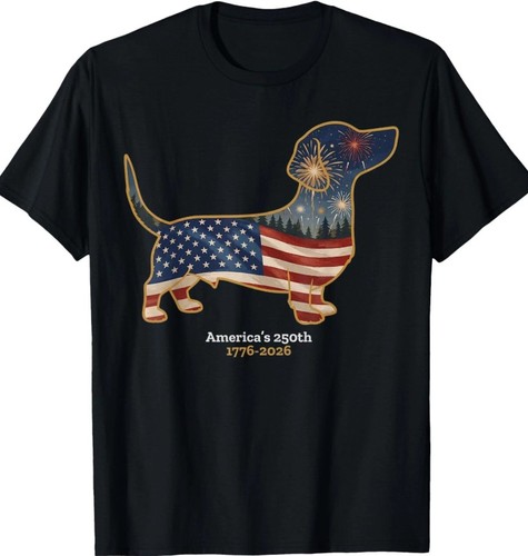 Maglietta bassotto patriottico