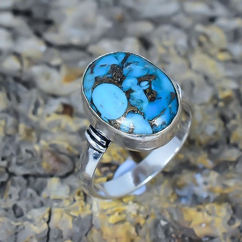 Rame blu turchese gemma fatto - rame,