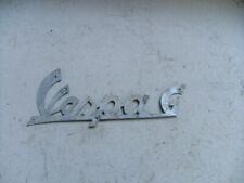 VESPA GS 150 160 TARGHETTA SCRITTA ANTERIORE SCUDO ORIGINALE DELL'EPOCA VS1 VS2