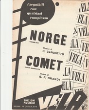 Spartito NORGE / COMET - Candiotto - Grandi - edizioni musicali  VELA Bologna