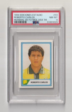 Ed. 1994 ESTADIO MUNDIAL DE FUTBOL ROBERTO CARLOS ROOKIE #93 PSA 8 NESSUNO SUPERIORE