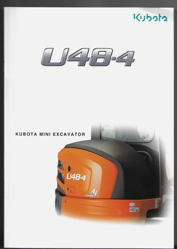 Kubota u48 mini excavator - kubota, u48-4