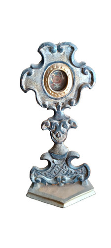 Reliquiario antico legno - reliquiario,