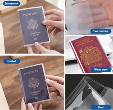 Porta passaporto trasparente o