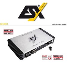 ESX QE1000.1 Amplificatore Mono Classe D Digitale 1 Canale 1000 Watt RMS + Ba...