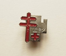 DISTINTIVO SPILLA PIN GIORNATA DELLE 2 CROCI CRI CROCE ROSSA ANTITUBERCOLOSI