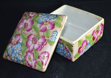 N4672 STUPENDA SCATOLA FIORI in PORCELLANA EDWARD COLLECTION