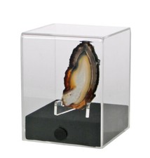 SAFE ESPOSITORE CUBE IN PLEXIGLAS PER MINERALI FOSSILI CRISTALLI .. A SUA SCELTA