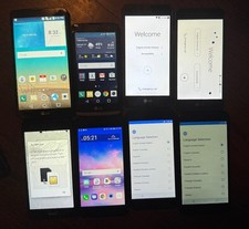 Lotto 8 Smartphone LG Rebel 2,3,4 D631 Rosie K30 M150 K8 [ROTTI] 3 Funzionanti