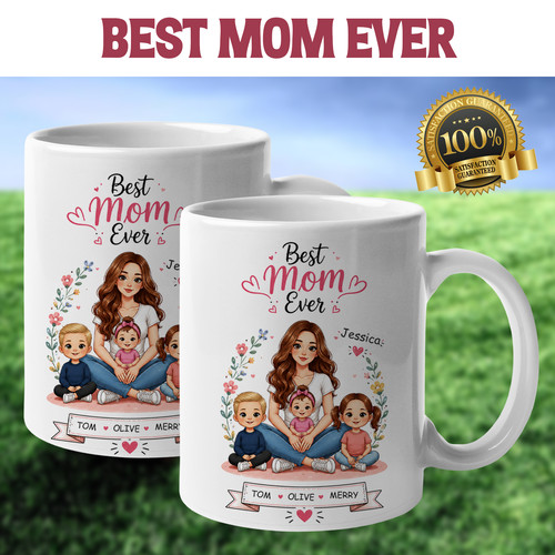 Personalised best mom mug - personalised,