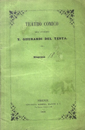 Scuola dei vecchi ossia - la, il